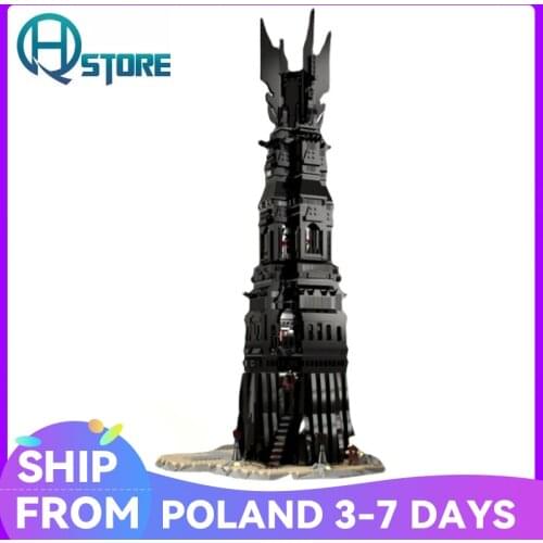 4059Pcs Creative UCS Pinnacle of Orthanc Tower Building Blocks Architecture MOC-33442 Bricks For Kids Toys Gifts