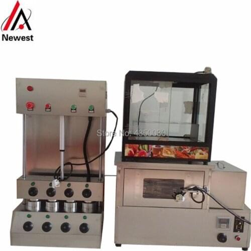 Automatic pizza cone making machine 4 molds pizza cone production line pizza cone oven