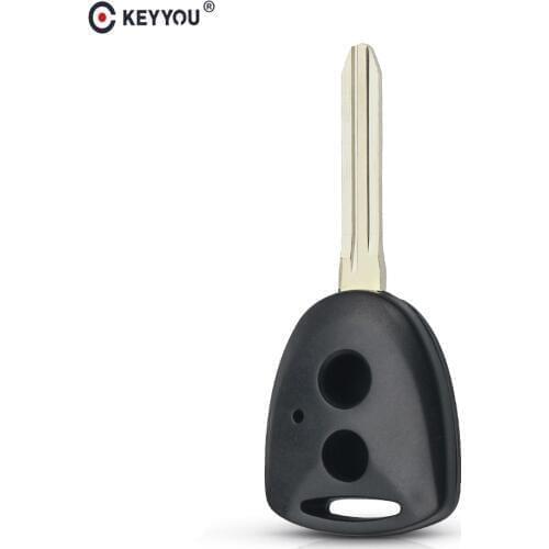 KEYYOU Remote Car Key Case For Toyota Avanza Calya wigo Fit For Daihatsu Xenia Ayla Sigra Key Remote Fob Shell TOY43 Blade