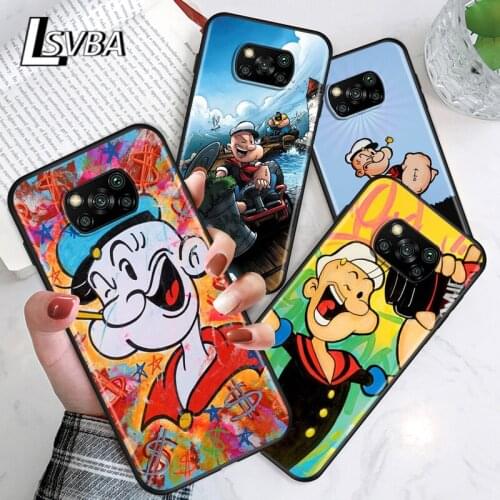 Spinach Sailor For Xiaomi Poco C3 M3 M2 X3 NFC X2 F2 Pro F1 Mi Play Mix 3 A2 Lite A1 6 5 Phone Case