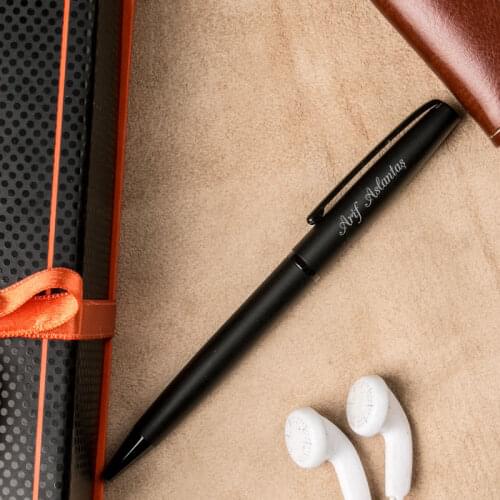 Custom Matte Black Ballpoint Pen