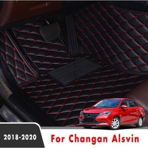 Decoration Car Floor Mats For Changan Alsvin 2020 2019 2018 Custom Auto Rugs Styling Protect Parts Accessories Leather Carpets