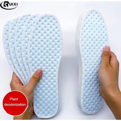 Deodorization Insole Men Women Old People Children Are Available Soft Breathable Light Blue Cloth Absorbent Lavender And Mint