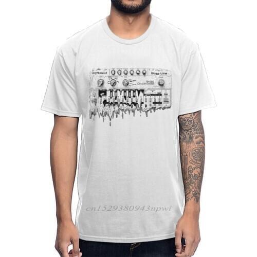 Synthesizer Roland TB 303 T Shirt Synth Analog Korg Techno Electronic Music Tee Young Design Big Size Homme T-Shirt