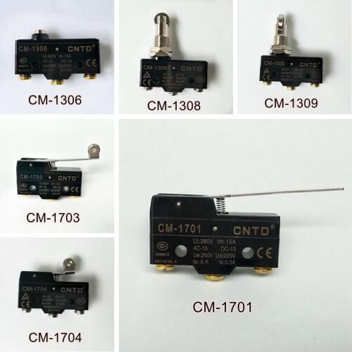 1pcs CNTD CM series Horizontal Limit Switch CM-1306 CM-1308 CM-1309 CM-1701 CM-1703 CM-1704 Micro Switch