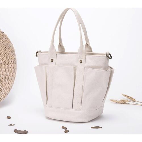 Canvas bag in bag simple storage bag inner bag finishing bag clutch