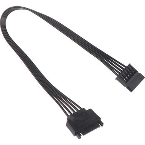 30CM SATA 15Pin Male to Female Power Extension Cable HDD SSD Power Supply Cable SATA Power Cable for PC