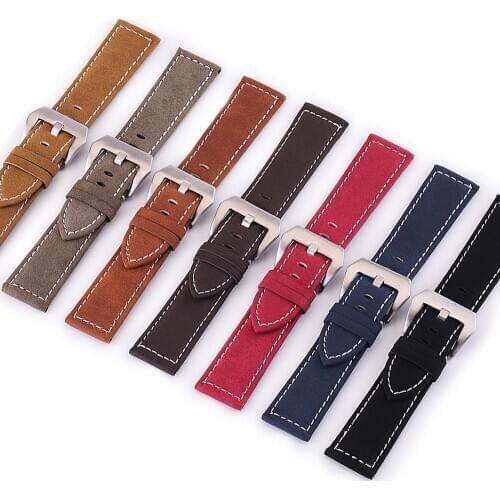 20mm Leather Watch Strap For Samsung Galaxy 42/46mm active 2 40mm 44mm Gear S3/sport/S2 Classic 22mm Watchband Sport Band