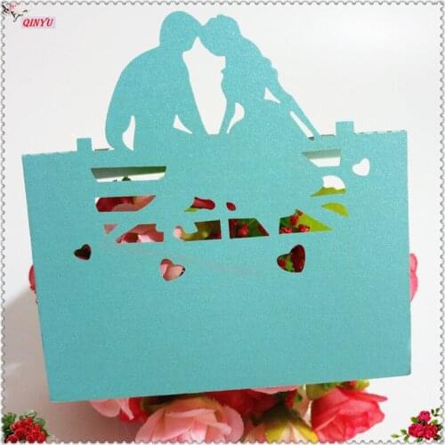 Laser Cut 100pcs/set Wedding Table Cards Mr and Mrs Names Table Wedding Centerpieces Decor Vintage Decoration 6zSH088