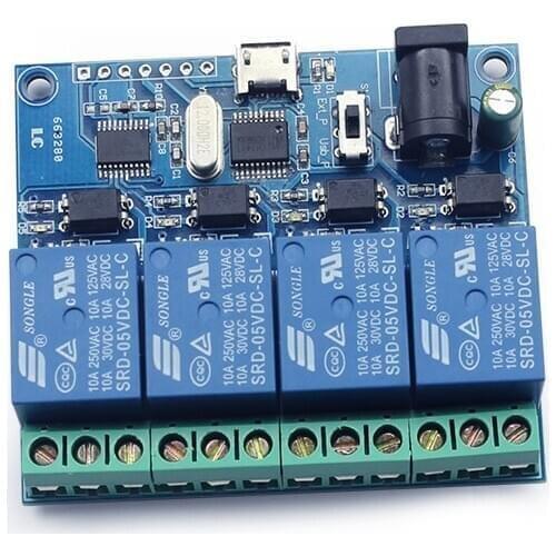 LCUS-4 4 Channel USB Relay Module Smart Switch with Intelligent Control