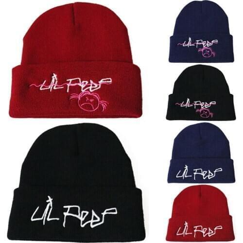 Lil Peep Beanie Embroidery Xxxtentacion Love Lil.peep Men Women Knit Cap Knitted Hat Skullies Warm Winter Unisex Ski Hip Hop Hat