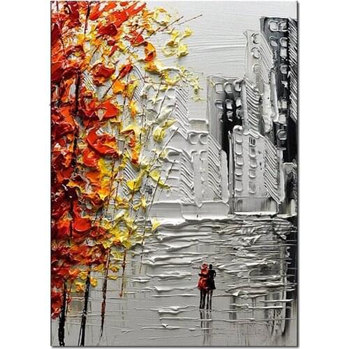 Palette Knife Heavy Texture Thick Acrylic Canvas Art Modern Abstract Pure Handmade 3D Oil Painting Hot Selling Wall Hanging Art