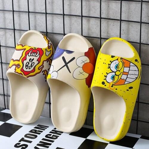 Fashion Slippers WomenS Summer Outdoor Slippers Home Thick-Soled Non-Slip Soft-Soled Couple Flip Flops Casual Sport Sliders