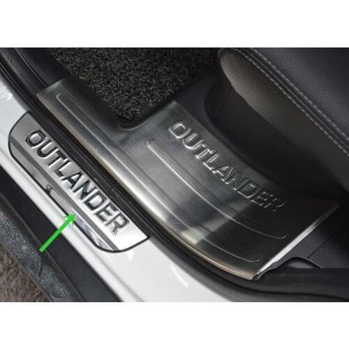 Stainless steel door sill Scuff Plate For Mitsubishi Outlander 2013-2018