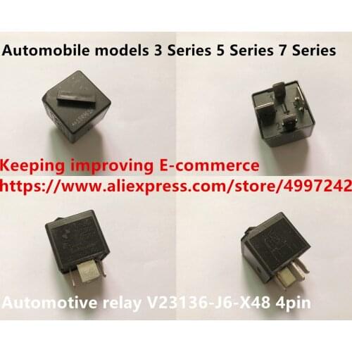 Original new 100% import automobile models 3 Series 5 Series 7 Series automotive relay V23136-J6-X48 4pin