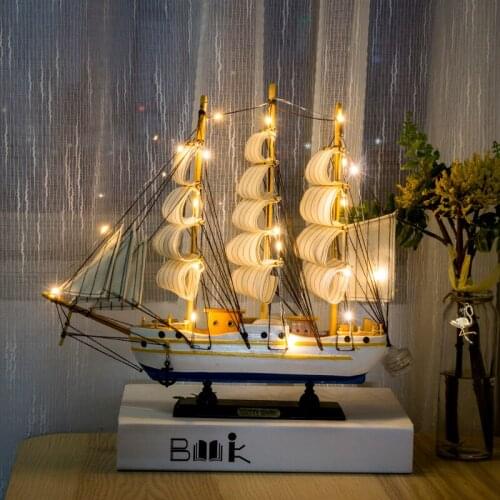 Craft decorations sailboat TV wine cabinet bedroom living room bookshelf smooth sailing desktop ornaments