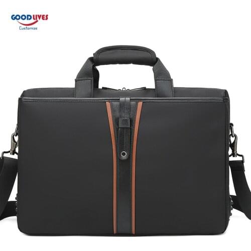 Customizable Logo Fashion Business Trip Briefcase Bag for Men 15" Laptop Bag for Computer Lawyer Laptop Briefcase Office Handbag
