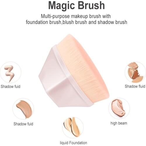Six Corners Powder Makeup Brushes Diamond Cosmetic Hexagon No Trace Foundation Brush Make Up Brushes For Cream Powder Cosmetics