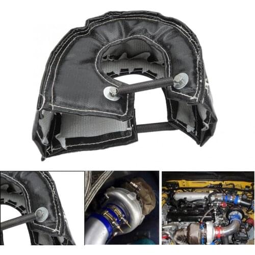 Turbo Blanket Thermal Heat Shield Barrier Cover for T3 T25 T28 GT25 GT35 Turbocharger Heat Shield Black Car Accessories