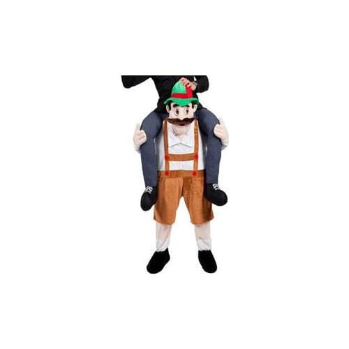 Magic Pants Ride on Me Walking Mascot Back Costumes Adults Animals Fake Legs Christmas Halloween Cosplay Party Dress Up