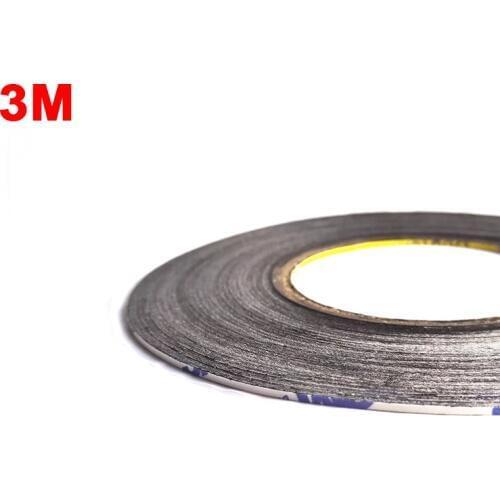 2.5mm wide), 50 Meters Long, 3M Daily Use Black 9448AB Black Sticker for iphone Samsung Huawei HTC LCD Screen Glass
