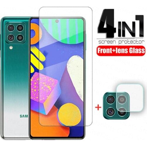 4in1 For Samsung Galaxy F62 M62 Tempered Glass Screen Protector Lens Film for Samsung F 62 6.7'' SM-E625F/DS Protective Glass