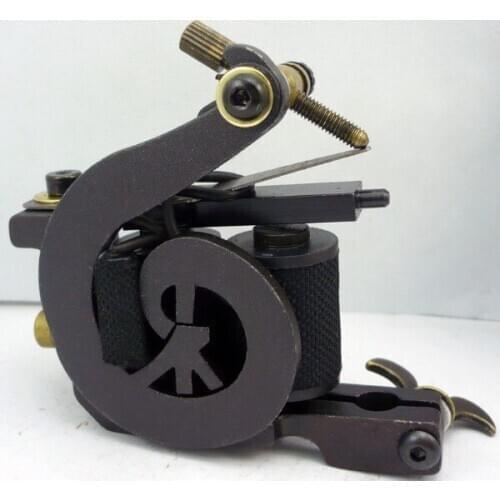 5Pcs/lot High Quality Coil Tattoo Machine Guns For Liner Shader 8 Warps Low-carbon Steel Handmade Tattoo Machine CTM-6436