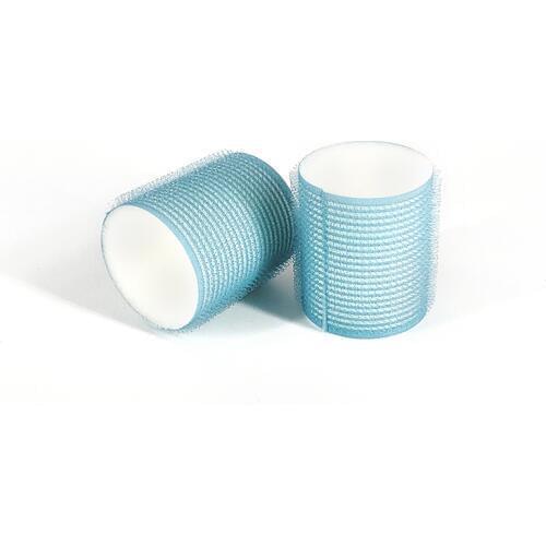 50mm 2pcs/set Self Grip Velcro Sponge Form Bendy Hair Curlers Rollers Soft Sleep Styler Accessories Light blue