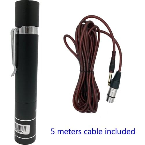 S50 Power Adapter for Saxophone Microphone G9 S163, Clip on Mic Power Supply Preamp Converter to XLR with 5 meters 6.5mm cable