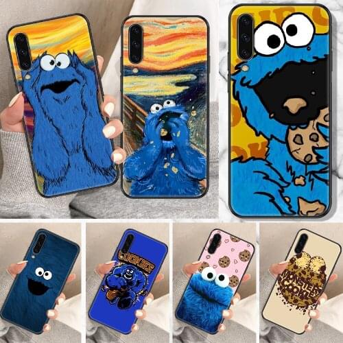 COOKIE MONSTER Phone Case For Samsung Galaxy A 10 12 20E 21S 30 32 40 50 51 52 70 71 72 5 6 7 2016 2018 black fashion back trend