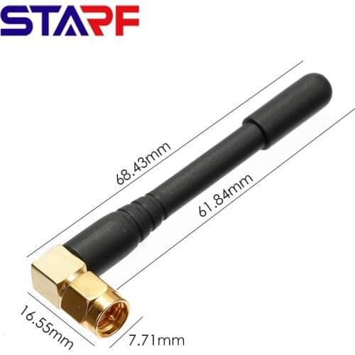GPS Antenna 1575.5 SMA Curved Male Head Navigation Communication Antenna NB-LOT Intelligent Camera Water Meter Antenna