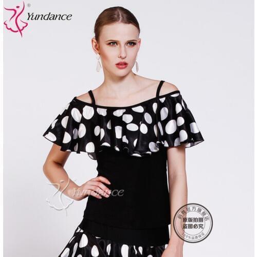 Customized Lady Latin Dancing Shirt Modern Dancing Shirt Short Sleeve Waltz Valse Tango Galop Fox Trot Social Dance Suit B-2681