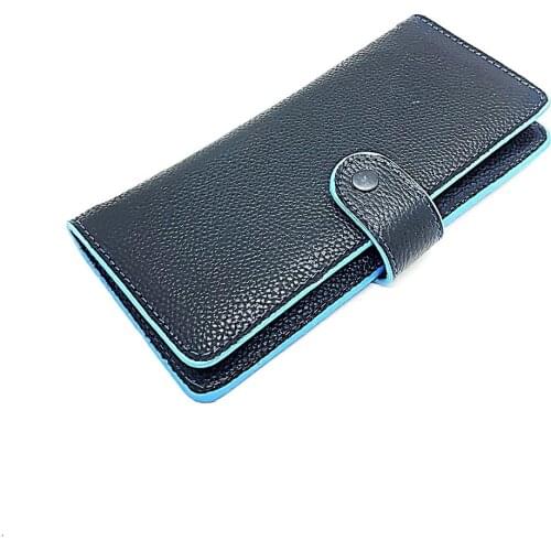 Pocket Wallet with Split Phone Women Men Unisex Vegan Leather Card Wallet Different Color Options Black Navy Red 2021 Trend