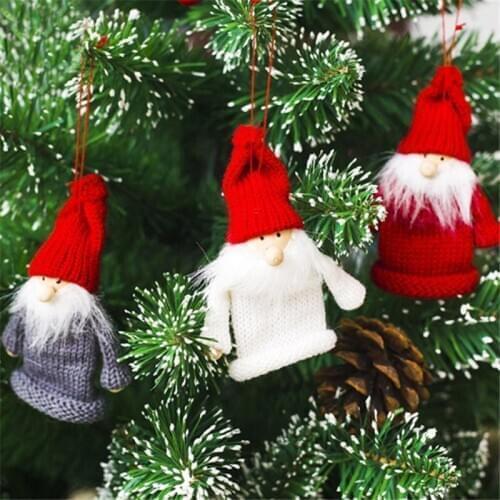 Creative New Christmas Wool Doll Red Wine Set Party Family Party Bar Wine Bottle Mouth Decoration Doll Wine Set Bottle Set