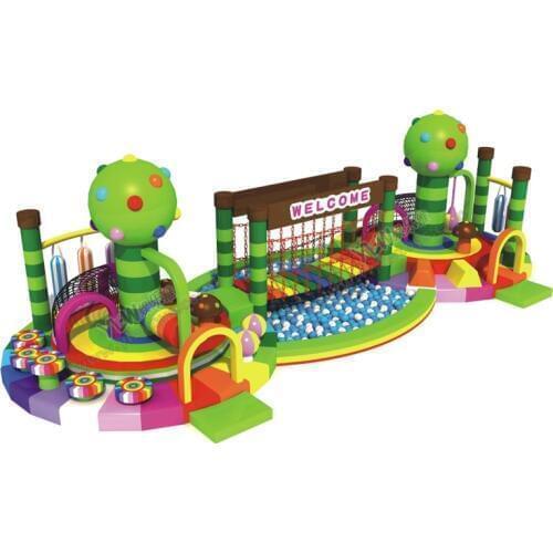 CE soft maze for kids,customized indoor playground toys soft play plant YLW-INS1702