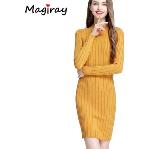 Модные вязаные платья Magiray China At AliExpress