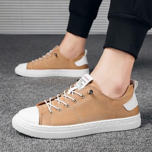 Men shoes autumn casual trendy shoes Korean fashion trendy cloth shoes all-match casual canvas low-top sneakers