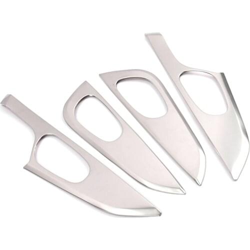 For Nissan Qashqai J11 2014 2015 2016 2017 2018 Inner Door Handle Sticker Catch Bowl Trim Cover Frame Chrome Car Accessories