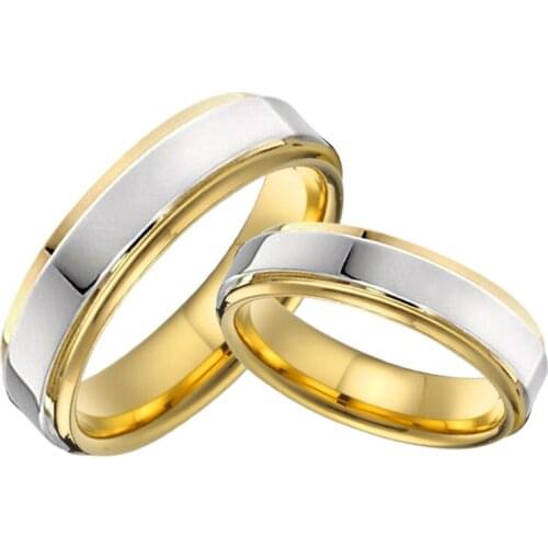 Full USA size 5 to 15 titanium jewelry couple wedding rings for men and women Alliance LOVE marriage finger ring