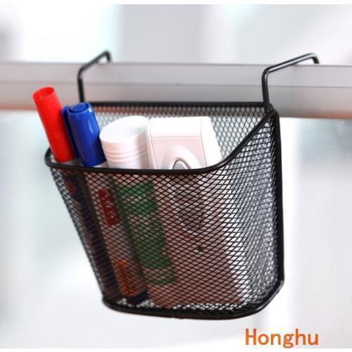 Storage Organizer pen Metal Over stationary Holder or Basket - Hang over hang up pencil holder with pothoo