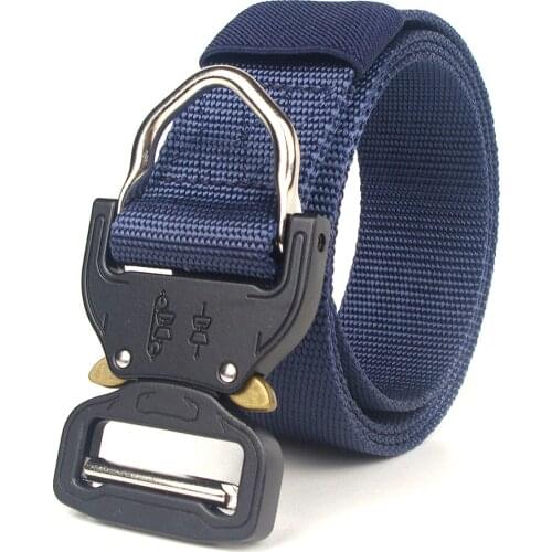 New Canvas Outdoor Military Training Belt Mens Luxury Fashion Quick Release Buckle High Quality Designer Belt Gifts for Men