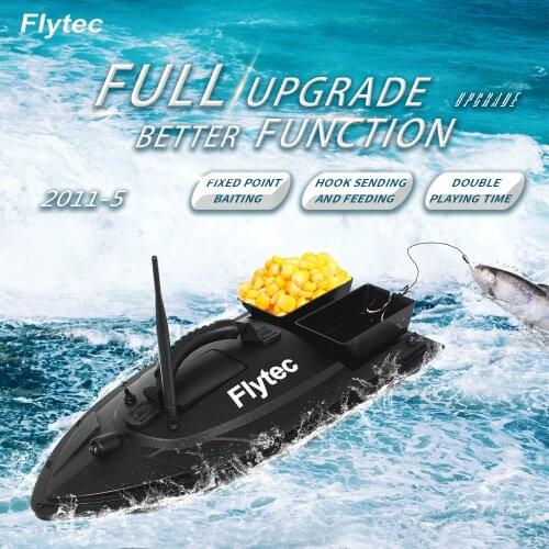 New Flytec 2011-5 Fish Finder Fish Boat 1.5kg 500m Remote Control Fishing Bait Boat Ship Speedboat 5.4km/h RC Boat RC Toys Gift