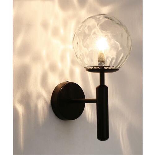 Nordic Luxury Led Wall Light Fixtures stair corridor Glass Ball living room Wandlamp Bedroom bedside wall sconces deco Lamps