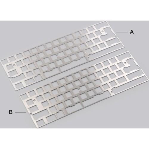 TINA DZ60 60% Layout Positioning Plate DIY Mechanical Keyboard Kits 2u 2.25u Left Shift CNC Aluminum Position Board