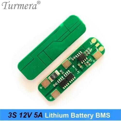 Turmera 3S 12.6V 5A BMS Lithium Battery Protected Board for Screwdriver Electric Tool Battery an Uninterrupted Power Supply 12V