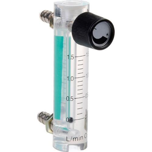 HighQuality 0.1-1.5LOxygen Air FlowMeter , ID6mmGas Flowmete With Copper Connector
