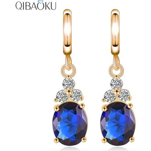 Bright Zircon Long Earrings Accessories Korean Style Womens Earrings with Stones and Crystals Fashion Ear Jewelry