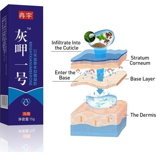 Bright xia number one paronychia onychomycosis finger feet care cream Chinese traditional herbal paste cream