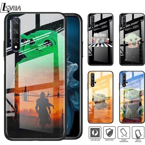 Cute Alien Baby For Huawei Honor 30 20 10 9X 8X Lite Pro Plus Tempered Glass Shell Phone Case Cover