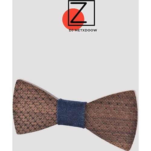 ZDJMEITRXDOOW Brand Gifts for men Polka dot bowtie Wooden Bow Tie Marriage Wedding Krawatte Bow Ties For Men